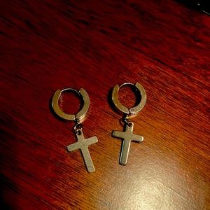 Cross earrings with discounted shipping !!